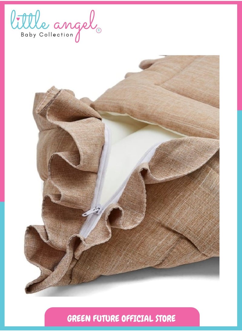 Baby Sleeping Bag – Soft Cotton Infant Sleep Sack, Portable Newborn Sleeping Nest with Hood, Warm and Breathable for Crib and Travel
