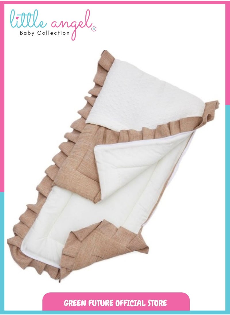 Baby Sleeping Bag – Soft Cotton Infant Sleep Sack, Portable Newborn Sleeping Nest with Hood, Warm and Breathable for Crib and Travel