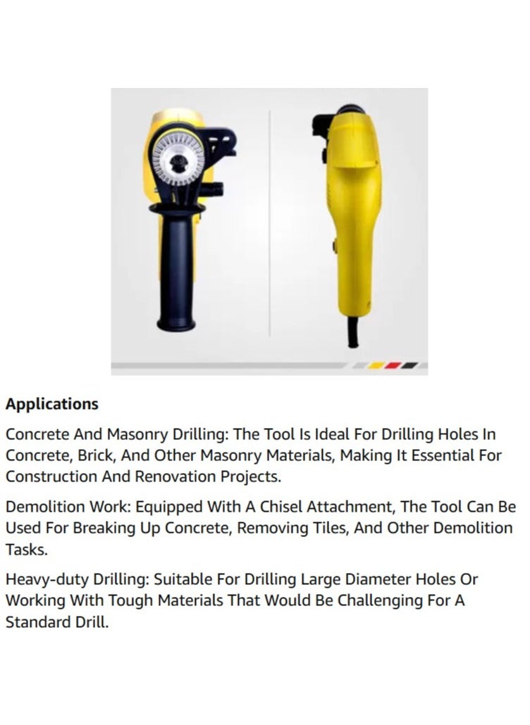 13mm Corded Electric Hammer Percussion Drill for Metal Concrete & Wood Drilling