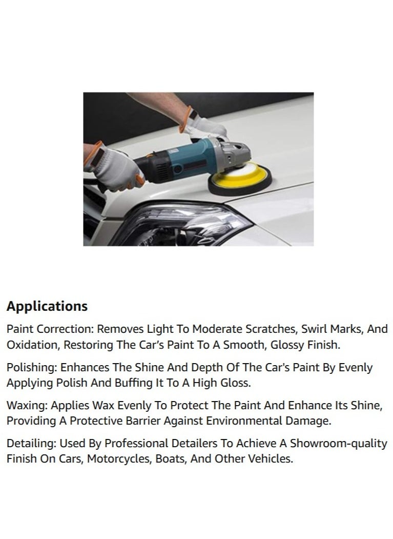 Electric Car polisher machine Buffing machine for home complete set with speed variable control 180mm