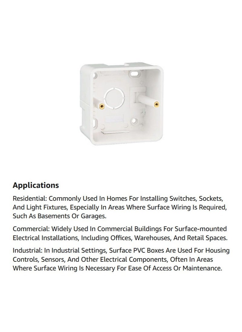 Switch Socket With PVC Box - 13Amp