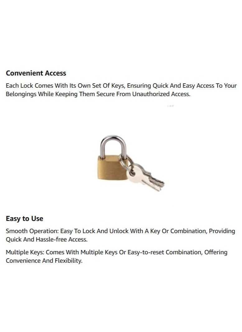 Mini Luggage Padlocks (12 Pieces)