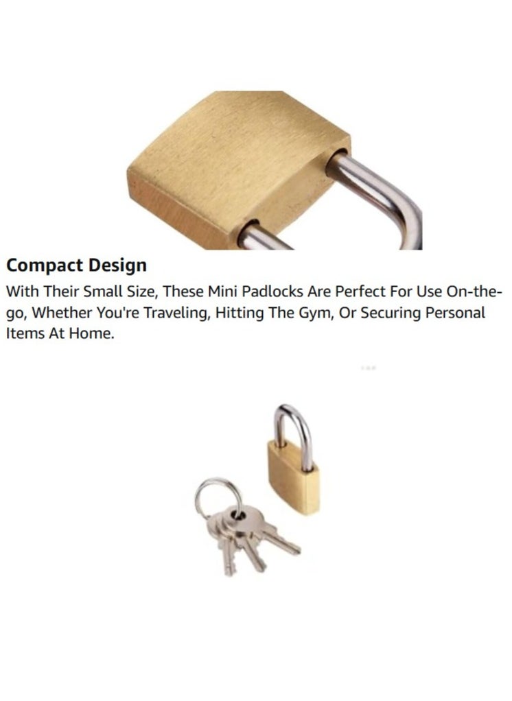Mini Luggage Padlocks (12 Pieces)