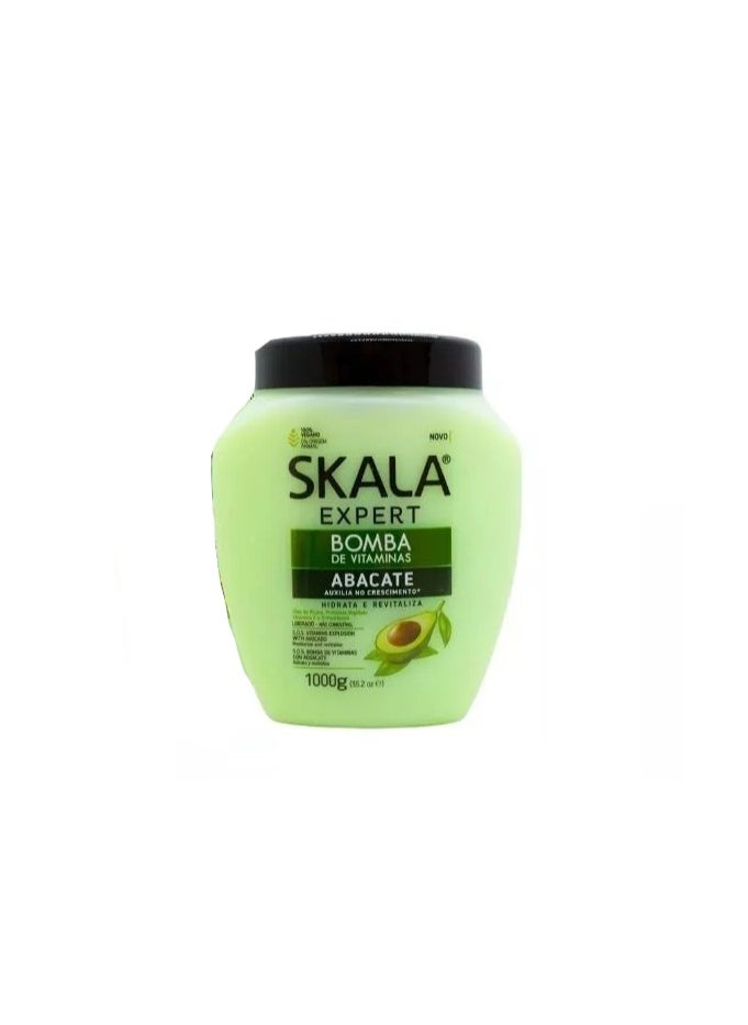 SKALA Avocado Hair Cream Hair Treatment Conditioning (1000g) - Packaging may vary
