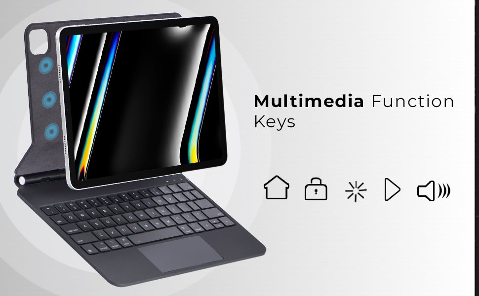 Magic Keyboard for iPad 10th Generation 10.9 Inch 2022 with Magnetic Back Cover Smart Trackpad Backlit Keyboard Case for iPad 10th Generation