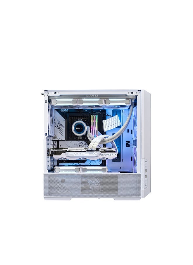 LANCOOL 216 Gaming Case WHITE, Airflow Focus, Supports ATX, Micro-ATX, MINI-ITX, and E-ATX, RISER CABLE | WHITE