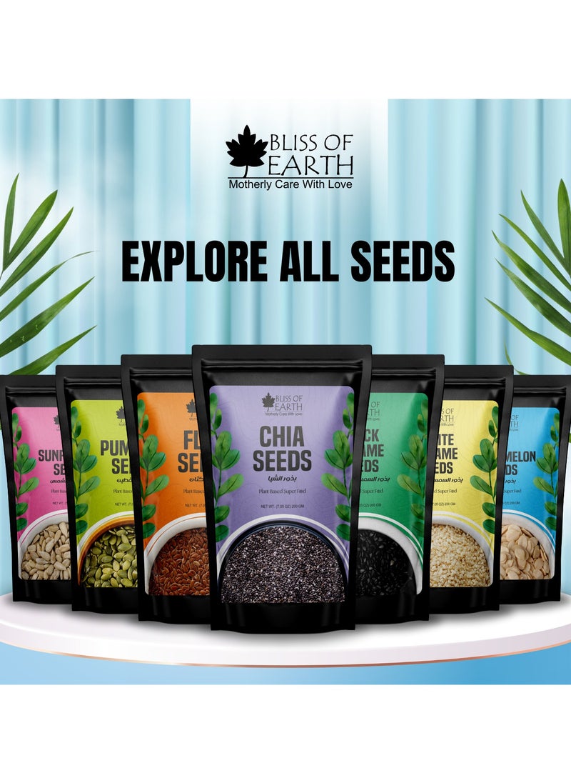 Chia seeds Raw Good for health weight loss daily diet super food 200gm Pack of 3