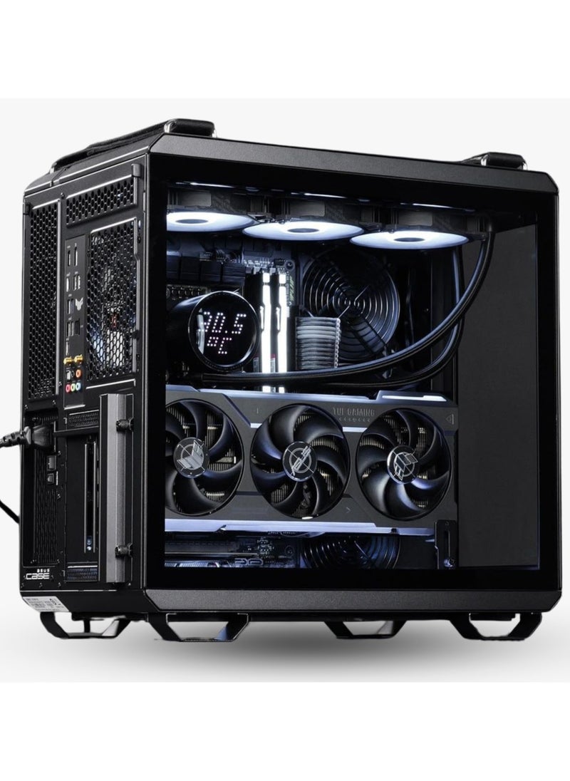 FutureWave 5080 Gaming PC - AMD Ryzen 7 9800X3D AM5 Processor, 8 Cores & 16 Threads, X870 Motherboard, DDR5 64GB (2*32) Ram, 2TB Gen4.0*4 NVMe M.2 SSD, Nvidia GeForce RTX 5080 16GB GDDR7 OC Edition Graphics Card, 3 Fan AIO Liquid Cooler, 1200W 80 Plus Gold Power Supply, Windows 11 Pro | Wi-Fi