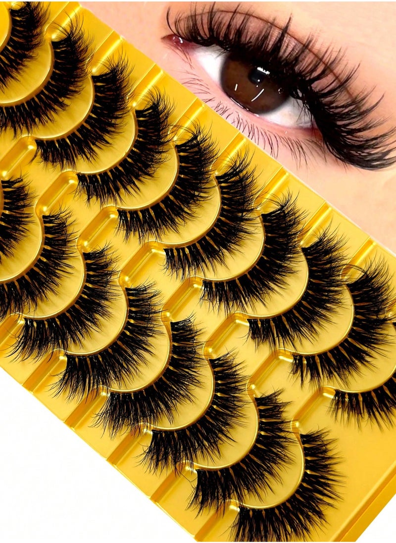 300PCS Curly Fluffy Individual Eyelashes，Soft Curly False Lashes， Natural Looking DIY Eyelash Extensions Fluffy False Eyelash Individual Eyelash Clusters Reusable Eyelash Extensions 8- 16mm, 3 Curls D60 D80 D100  for Make up