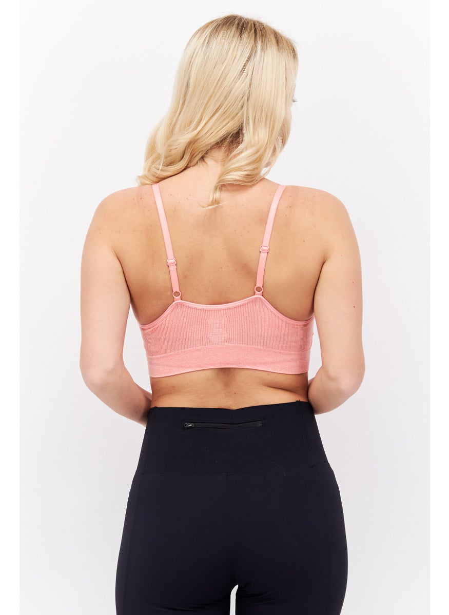 Women 3pc Sportswear Fit Training Bralette, Pink