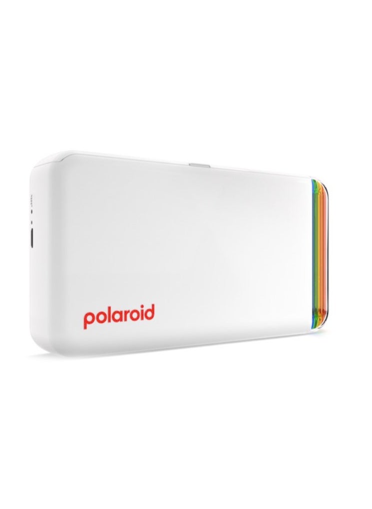 Polaroid Hi-Print Gen 2 White Portable Pocket Photo Printer Made in Korea 2x3 Inch Sticky-Back Paper Bluetooth Wireless Printing for iOS & Android Compact Dye Sublimation Mini Printer for Instant Mobile Photos