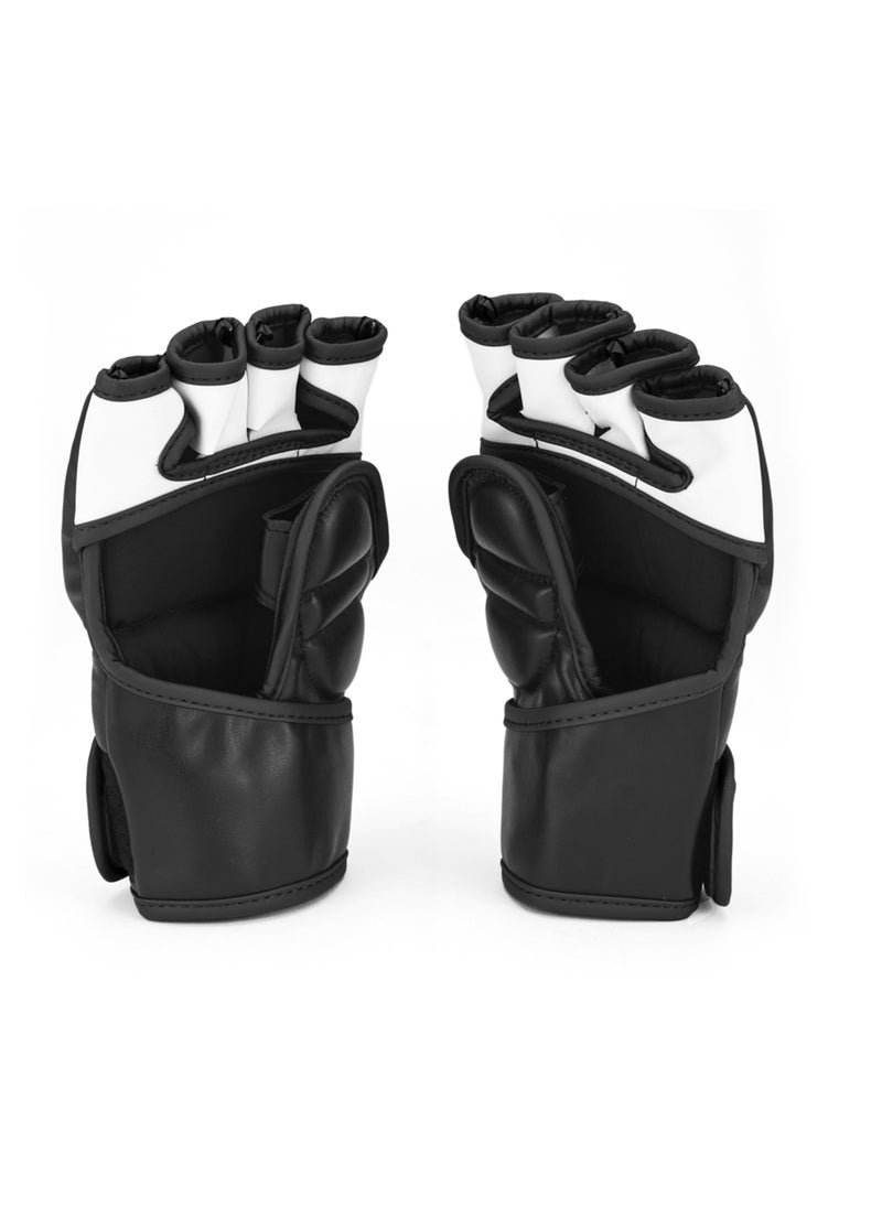 Sanabul Essential MMA Gloves for Men and Women | Professional Fight Gloves for Sparring, Grappling, and Bag Training | Trusted by Pro Fighters (Metallic Silver, Large/X-Large)