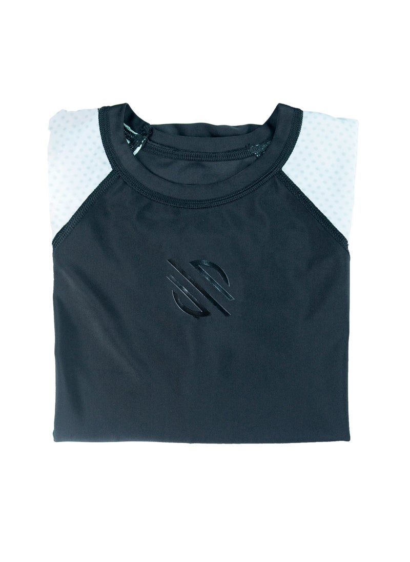 Sanabul Kids Essential Long Sleeve RashGuard | Ideal for BJJ, MMA & More | Comfortable, Durable, SPF 50 Protection | Perfect Fit with Our Kids' Size Guide | Boys and Girls Rash Guard (White, XL)