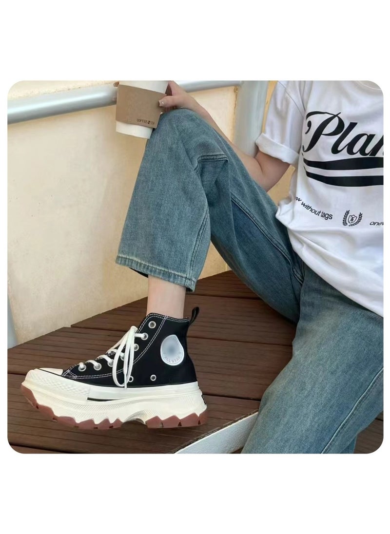 New Thick Sole Versatile Comfortable Anti Slip Wear Resistant Canvas Shoes