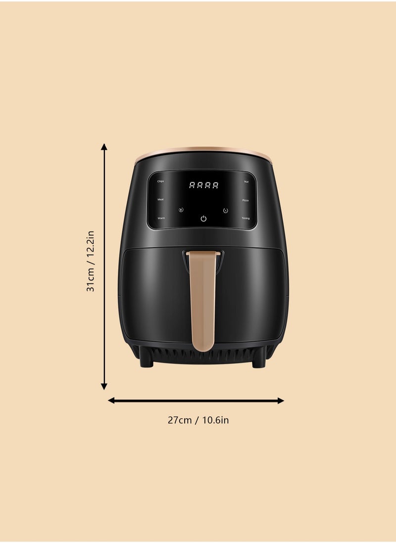 Air Fryer Smart Touch 6L Large Capacity 6 Presets, One-touch Panel, 360° Turbo Airflow Tech, LED Touch Display Countertop Healthy Oil Free Nonstick & Dishwasher-Safe Basket Air Fryer
