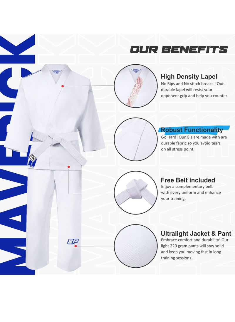 Lightweight Karate Gi Many Sizes Suitable as Taekwondo Uniform Karate Uniform, Karate Gi Adult