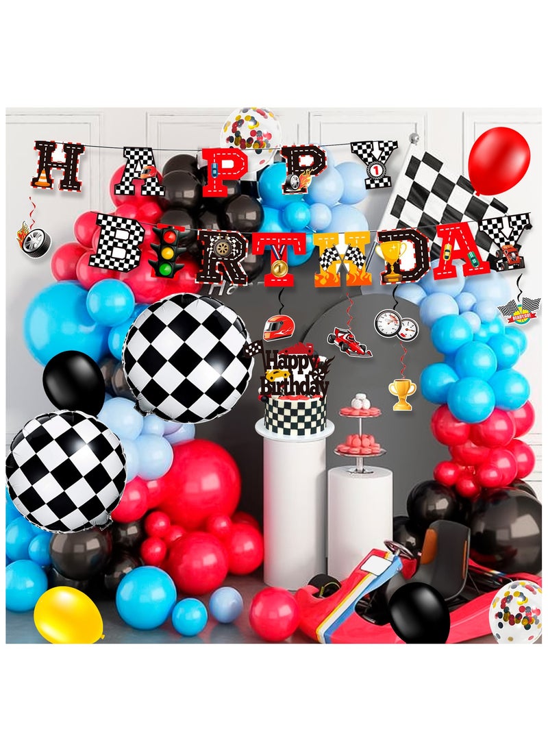 Race Car Birthday Decorations for 10 Guests, Cars Party  Disposable Tableware Party  Set