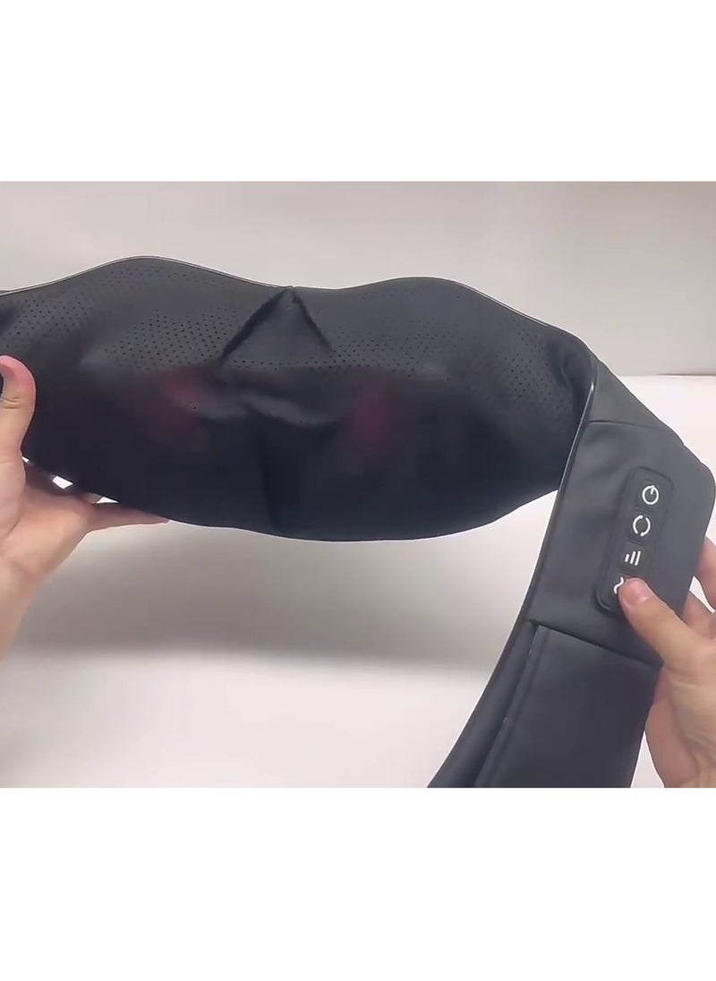 Shiatsu Neck and Back Massager with Soothing Heat, Electric Deep Tissue 3D Kneading Massage Pillow for Shoulder, Leg, Body Muscle Pain Relief, Home, Office, and Car Use
