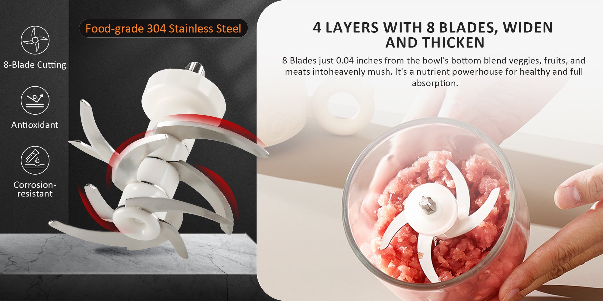 Baby Food Processor Toddler Food Maker Food Blender for Newborn Food Grinder Masher