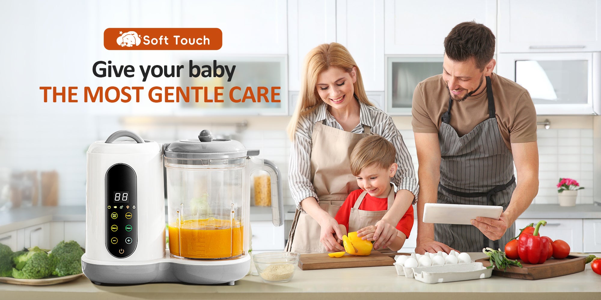 Baby Food Maker Toddler Food Grinder 5 In 1 Baby Food Blender Food Processor and Steamer for Infants and Toddlers