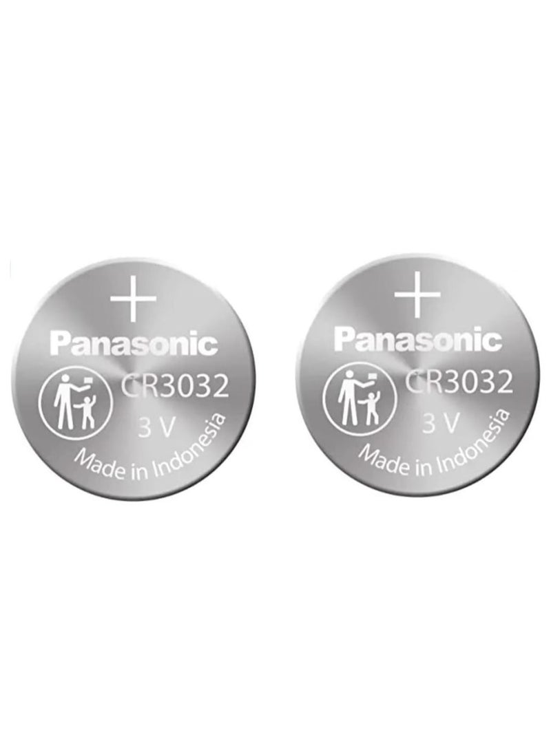 2-Pieces Panasonic CR3032 Lithium 3V Indonesia Batteries