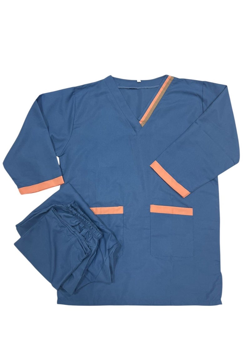 Housemaid Uniform Maid Nanny Scrub Suit 2 piece set