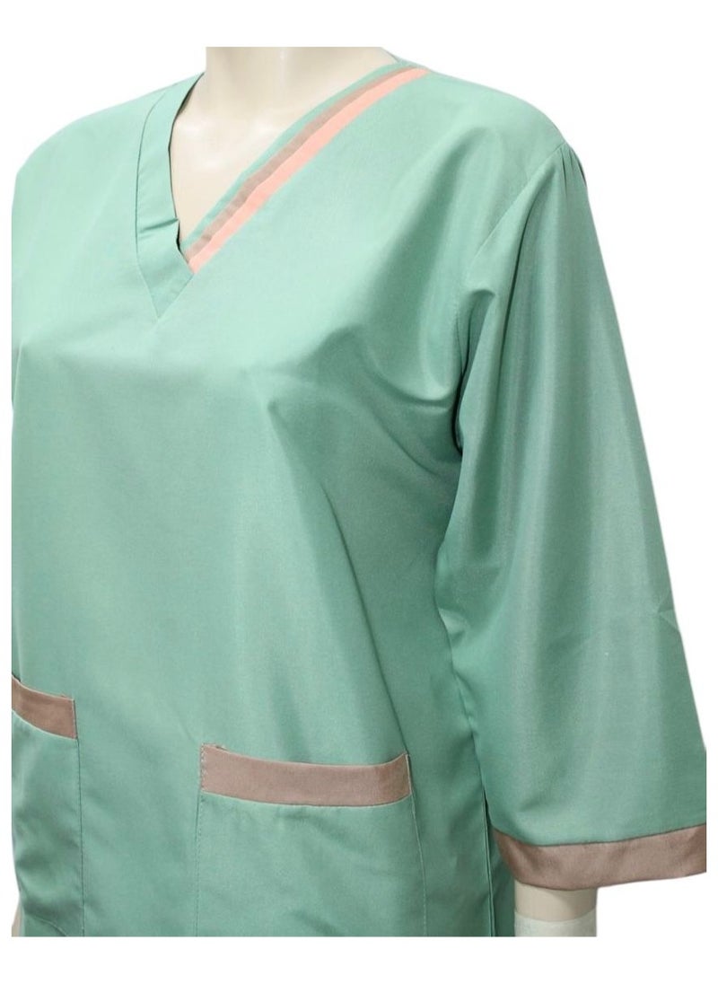 Housemaid Uniform Maid Nanny Scrub Suit 2 piece set