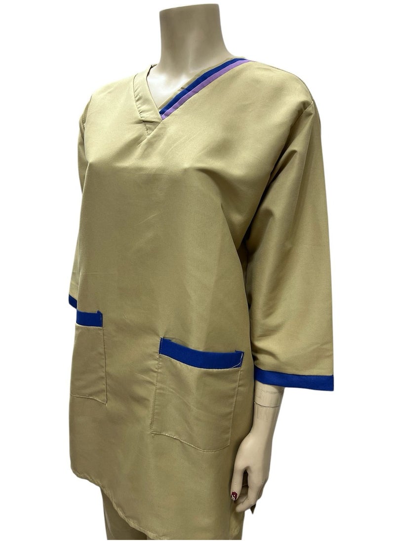 Housemaid Uniform Maid Nanny Scrub Suit 4 piece set