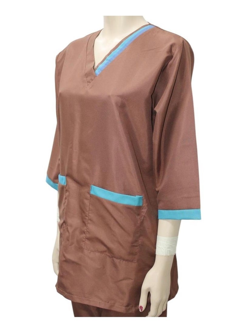 Housemaid Uniform Maid Nanny Scrub Suit 3 piece set