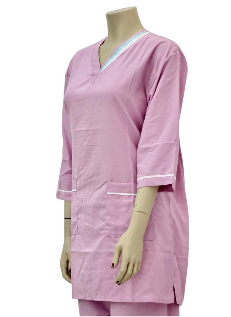 Housemaid Uniform Maid Nanny Scrub Suit 2 piece set