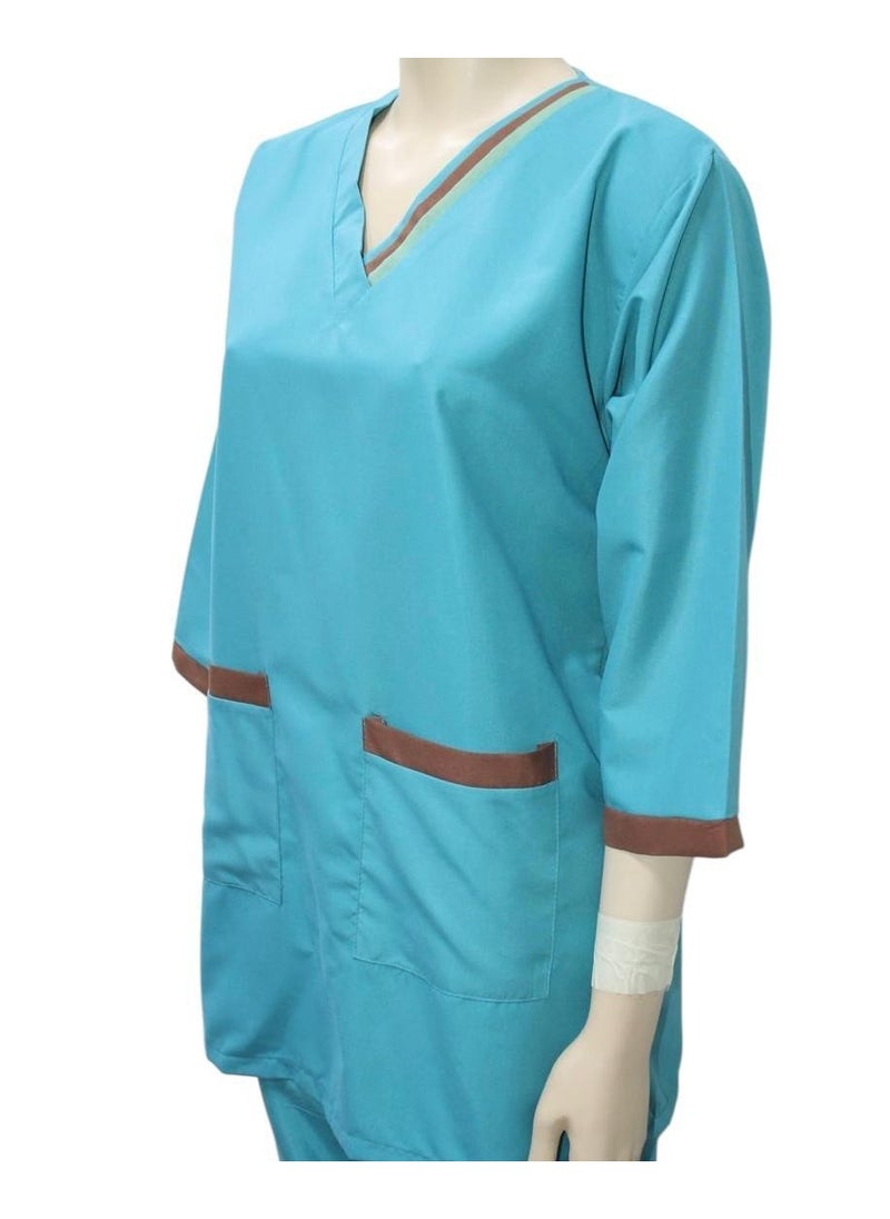 Housemaid Uniform Maid & Nanny Scrub Suit 2 piece set