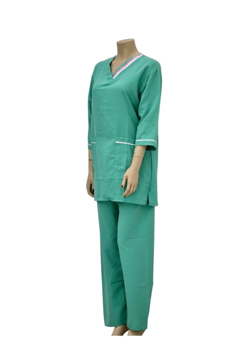 Housemaid Uniform Maid Nanny Scrub Suit 4 piece set