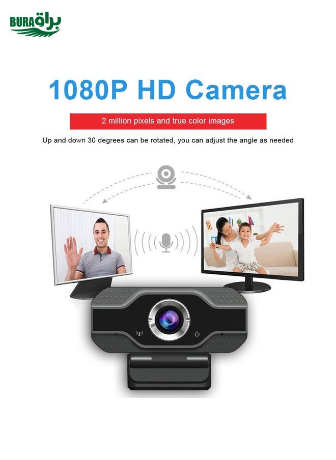 HD 1080P Webcam Built-in Microphone Smart Web Camera USB Streaming Beauty Live Camera for Computer Android TV