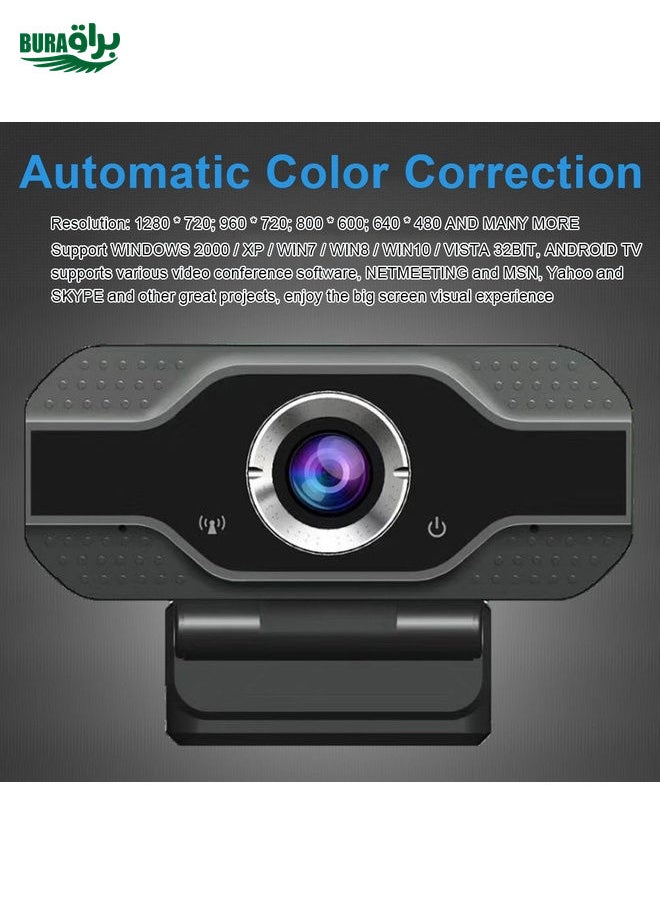 HD 1080P Webcam Built-in Microphone Smart Web Camera USB Streaming Beauty Live Camera for Computer Android TV