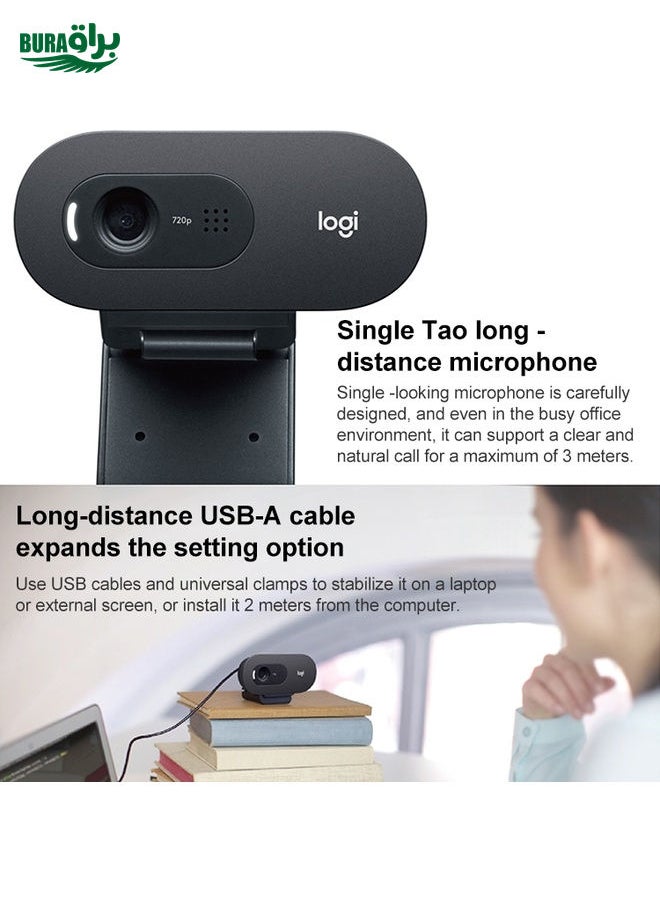 Logitech C505e USB 720P Web Camera with Microphone