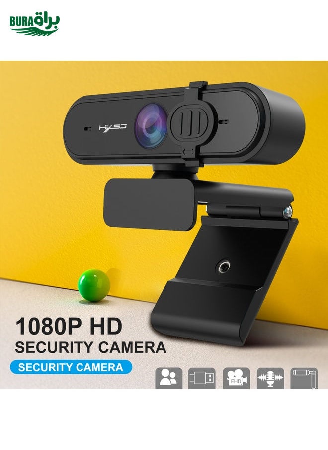 HXSJ S6 HD 1080P 95 Degree Wide-angle High-definition Computer Camera with Microphone(Black)