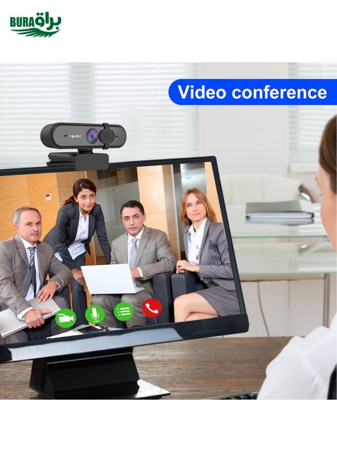 HXSJ S6 HD 1080P 95 Degree Wide-angle High-definition Computer Camera with Microphone(Black)