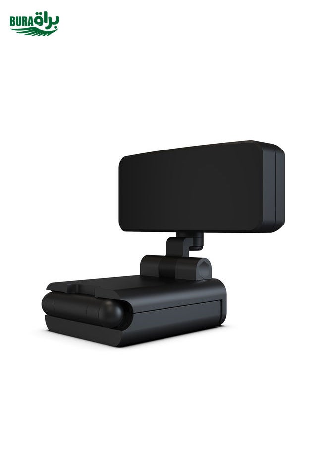 HXSJ S4 1080P Adjustable 180 Degree HD Manual Focus Video Webcam PC Camera with Microphone(Black)
