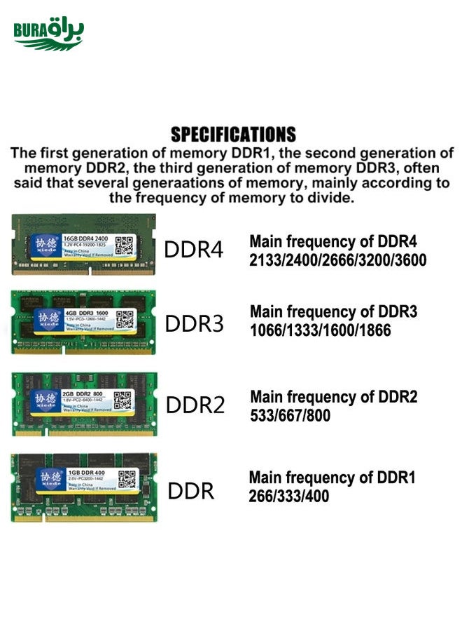 XIEDE X048 DDR4 2133MHz 4GB General Full Compatibility Memory RAM Module for Desktop PC