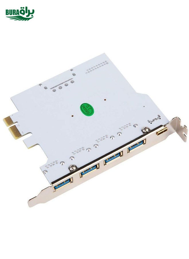 USB3.0 Type-C / USB-C Front Riser Card Dual Core Desktop Computer Motherboard (White)