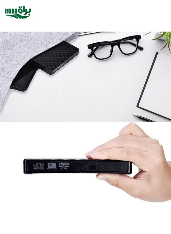 BT699 USB / Type-C External Optical Drive Case Laptop DVD Burner Portable Slim Disc Player