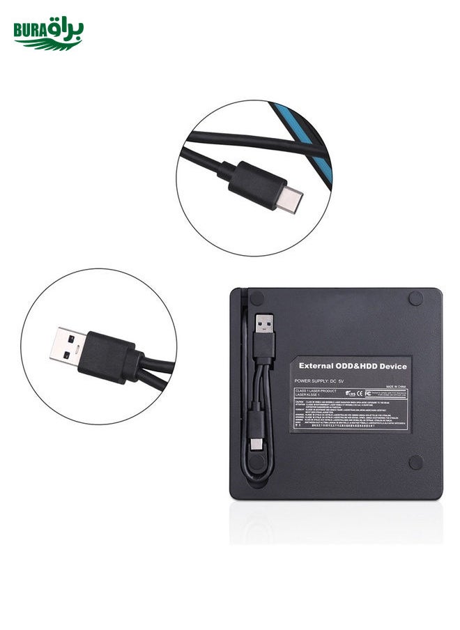 Type-C Portable External CD Burner Optical Drive