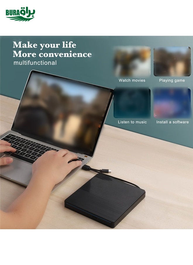 Type-C Portable External CD Burner Optical Drive