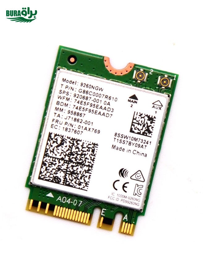9260NGW Wireless-AC Dual Band 802.11ac 1730Mbps Bluetooth 5.0 WLAN Network Card