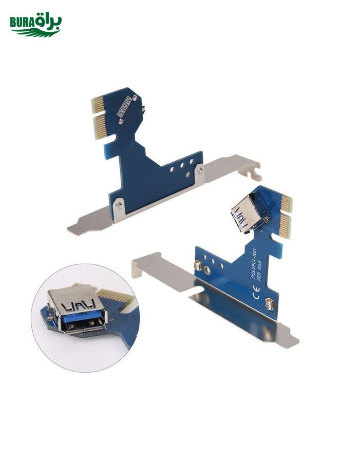 PCI-E 1X To Dual PCI Riser Card Extend Adapter Add Expansion Card For PC Computer