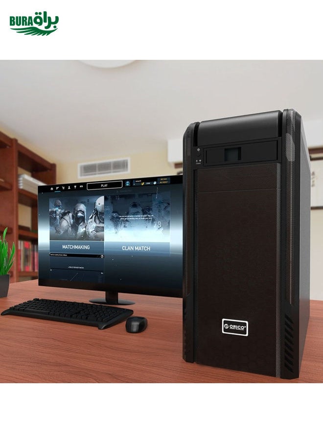 ORICO 1106SS CD-ROM Space HDD Mobile Rack Internal 3.5 inch HDD Convertor Enclosure(Black)
