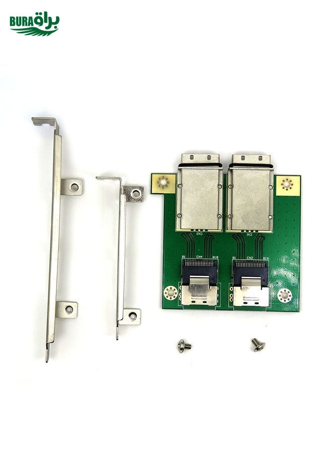 Dual Ports Mini SAS Internal SFF-8087 to External HD SFF-8088 Front Panel PCI SAS Card