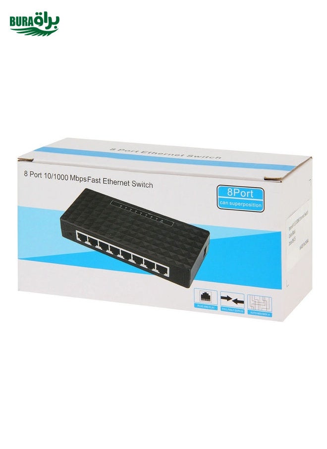 8-Port 10/100/1000Mbps Ethernet Desktop Switch