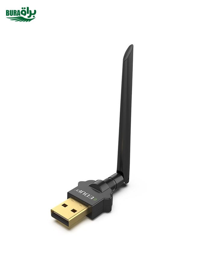 EDUP EP-AC1669 AC1300Mbps 2.4GHz & 5.8GHz Dual Band USB WiFi Adapter External Network Card with 2dbi Antenna