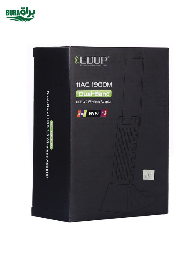 EDUP EP-AC1675 AC1900Mbps 2.4GHz & 5.8GHz Dual Band USB3.0 WiFi Adapter External Network Card